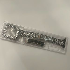 NEW black iwatch Rhinestones  Watch Band 44mm